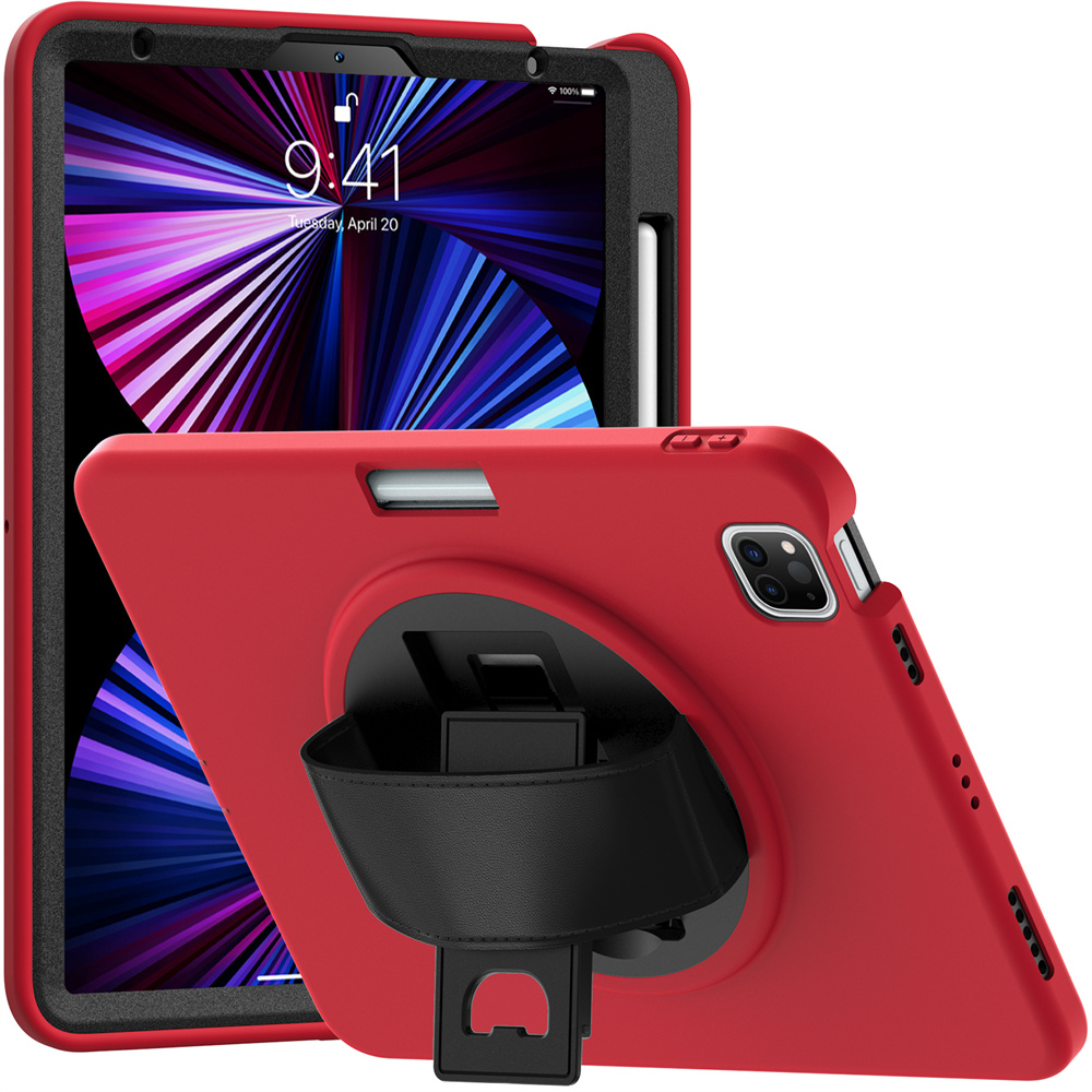 Tablet Cover Rugged Case For iPad Pro 11 12.9 Air 10.9 inch ios And Tablet PC Case With Hand Strap
