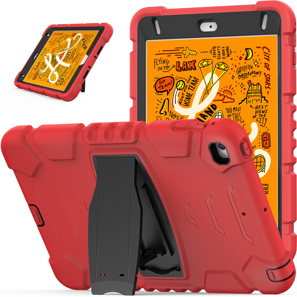 Silicone Shockproof Rugged Tablet Case Cover For iPad Mini 5 4 Case With Stand