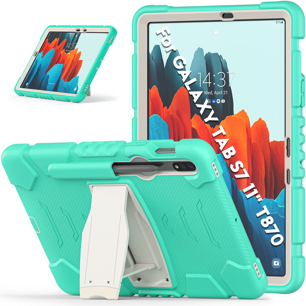 Silicon Stand Tablet Cover Case For Samsung Galaxy Tab S7 t870 Case S8 x700 11 inch Case Cover