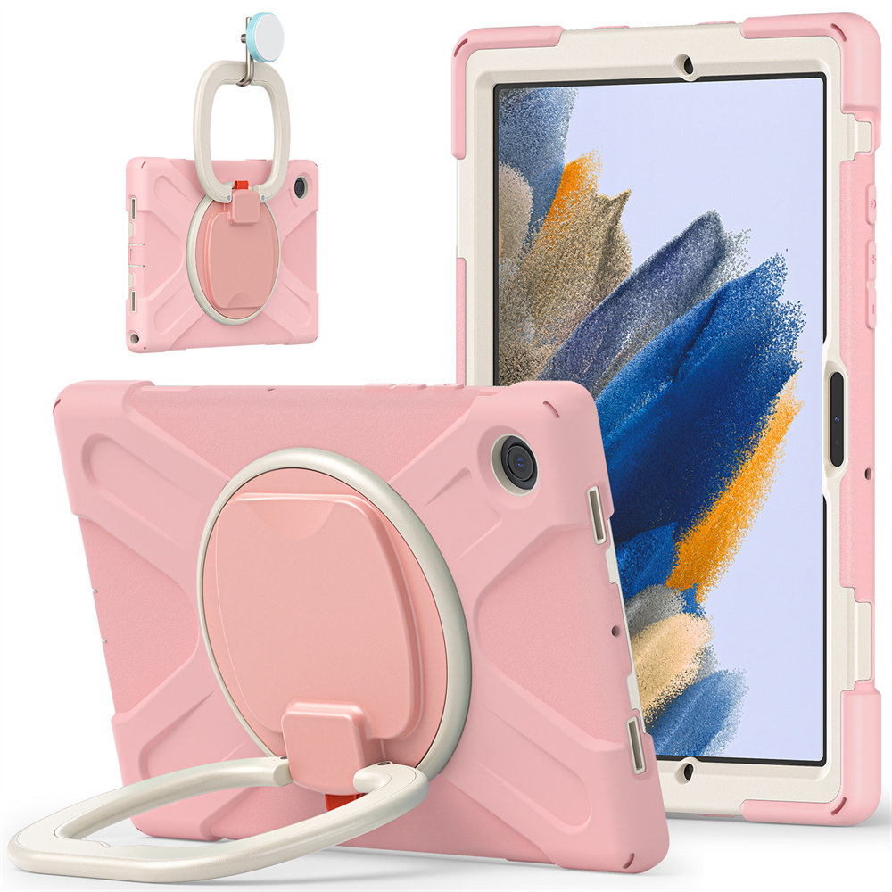 Full Cover Protective Tablet Case For Samsung Galaxy Tab A8 2022 X200 X205 Case With 360 Rotating Kickstand