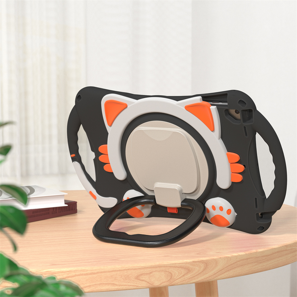 Cartoon design tablet cover case for ipad 2017 2018 Pro 9.7 2016 Air Air2 case with kickstand and shoulder strap