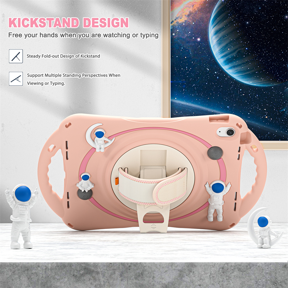 Cute Design Soft Silicone Kids Tablet Cover Case For iPad 10.2 9th 8th 7th Generation Case With Handle