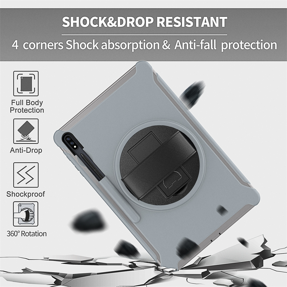 Rugged Shockproof Slim TPU Tablet Case For Samsung Galaxy Tab S7 Plus Case S8 Plus 12.4 inch Cover