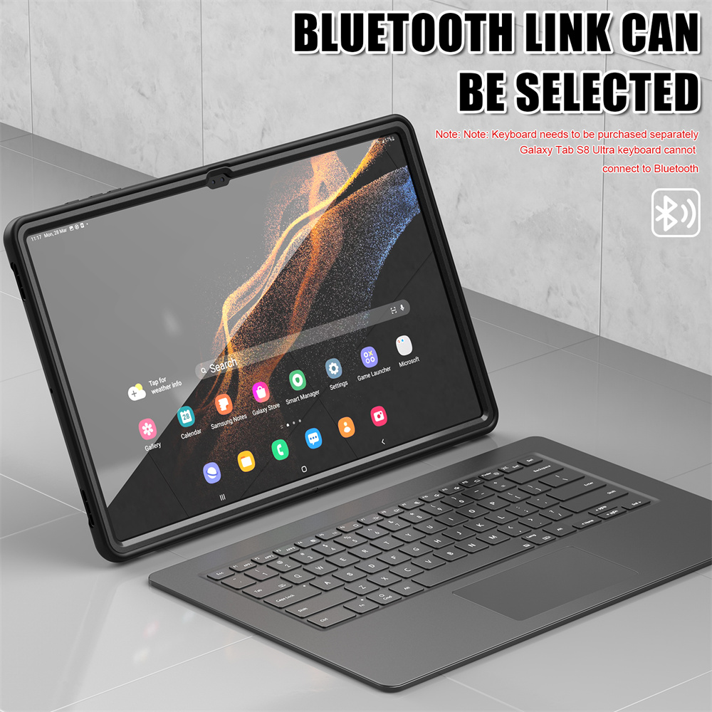 Shockproof Rugged TPU Tablet Housing Back Cover For Samsung Galaxy Tab S8 Ultra Case 14.6 inch Stand Case