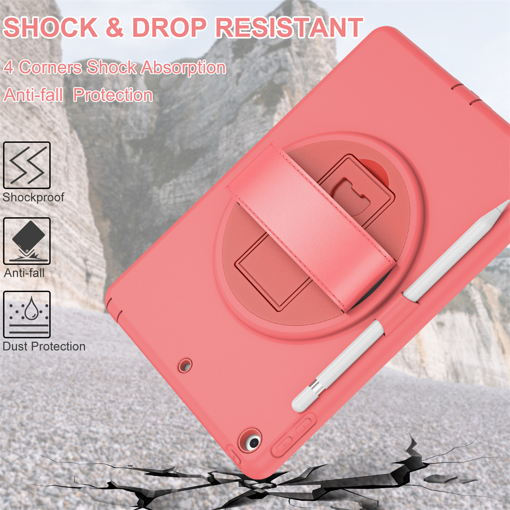 TPU Tablet Back Cover Case For iPad 10.2 inch 9th gen 8th 7th generation Case Cover With Pencil Holder