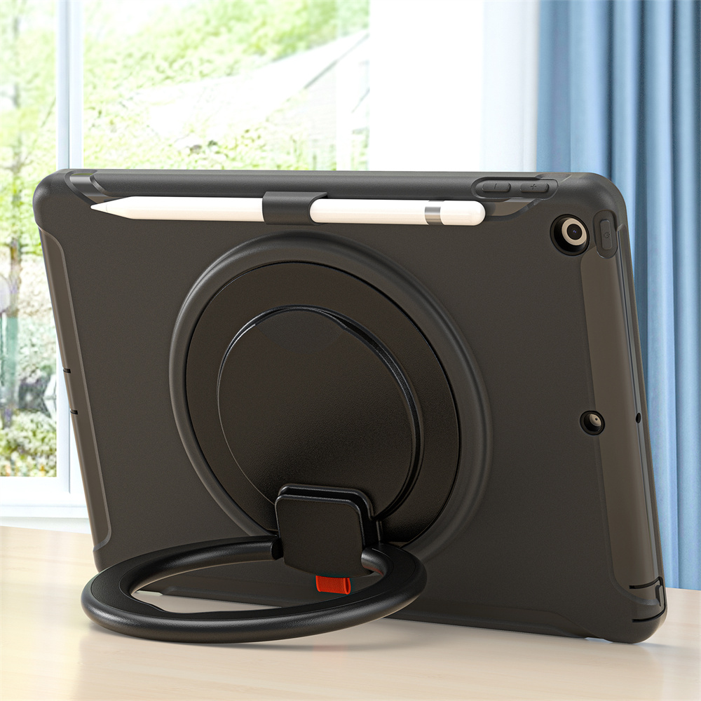 Tablet shockproof protective case for ipad 10.2 2021/2020/2019 cover case with kickstand handle and pencil holder