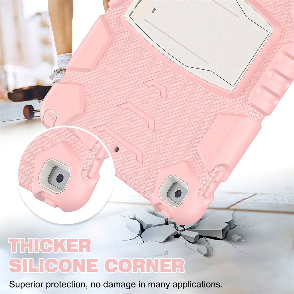 Silicone Shockproof Tablet Back Cover Case For iPad 10.2 inch 9th generation 8th 7th gen Case With Stand