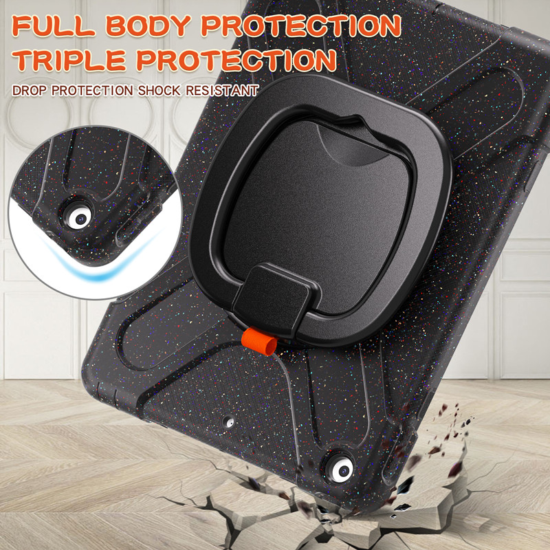 360 full body cover silicon tablet case For ipad 10.2 inch 2021 9th generation case cover with handle