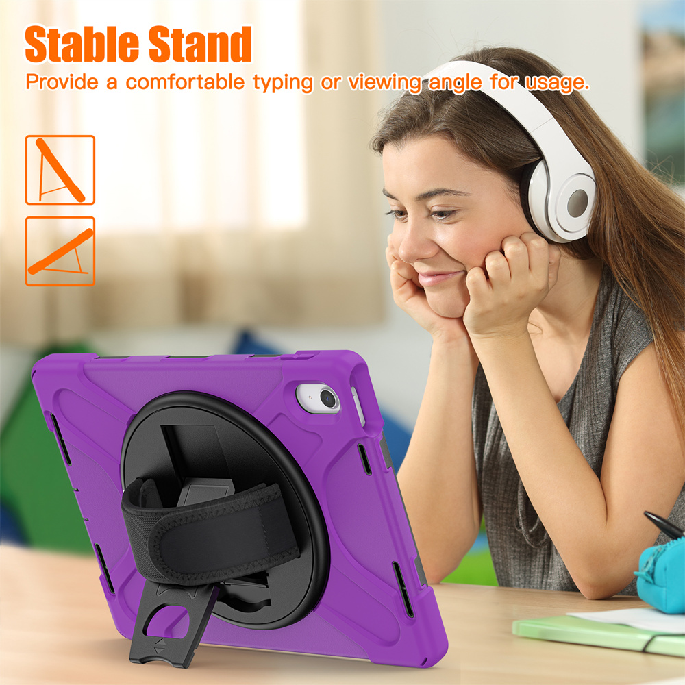 New Designer Luxury 360 Degree Rotation Covers Case For iPad 10th 10.9‘’ 2022 Case With Pencil Holder