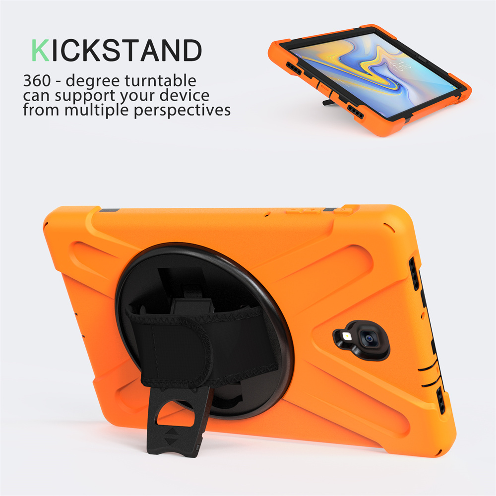 Silicone Hybrid Tablet Cover Rotary Case For Samsung Galaxy Tab A 10.5 2018 Back Cover Cases