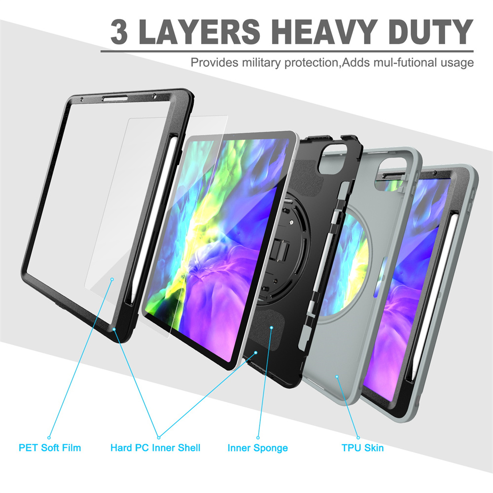 Soft TPU Tablet Cover Case For iPad Pro 11 2022/2021/2020/2018 Air 4/5 10.9 inch Case