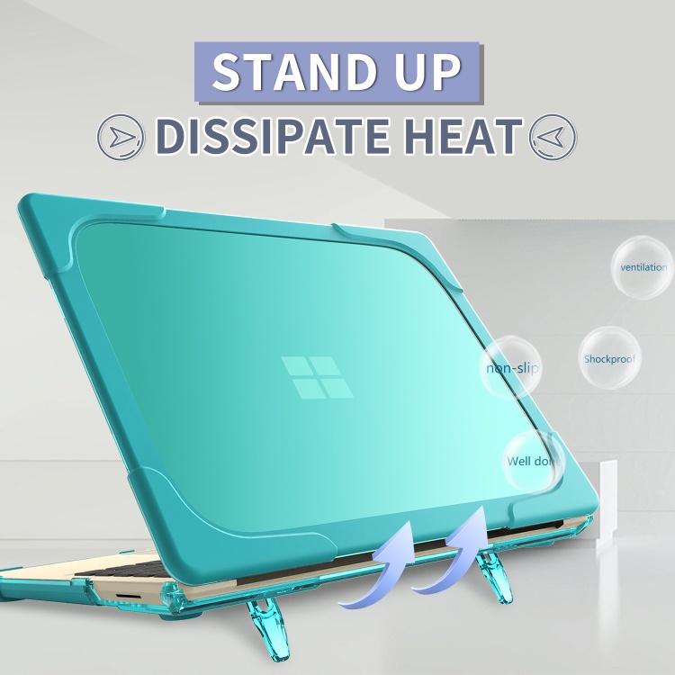 Rubberized Shockproof Protective Case For Microsoft Surface Laptop Go Go 2 12.4 inch Hard Shell Case Cover