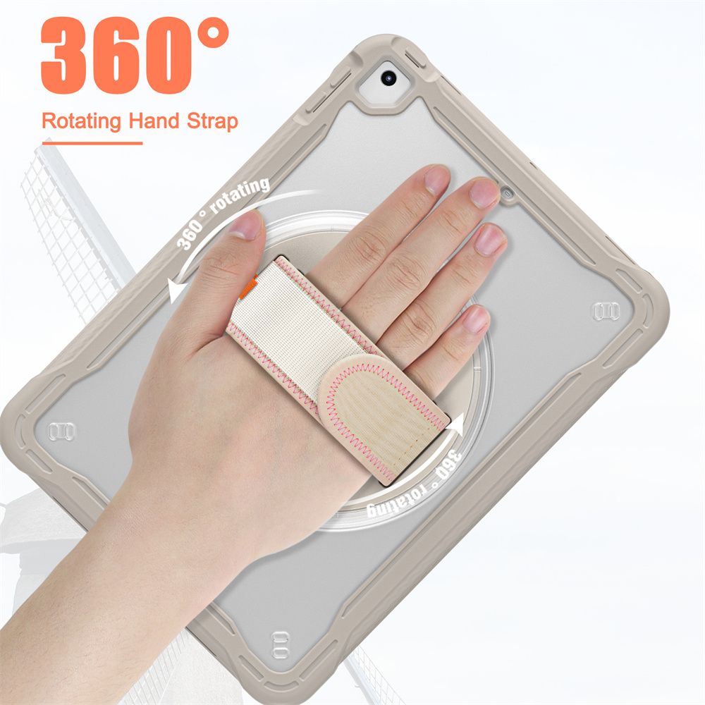 Transparent PC TPU Kids Tablet Cover Case For iPad 2017 2018 Air 2 Pro 9.7 inch Case With Stand