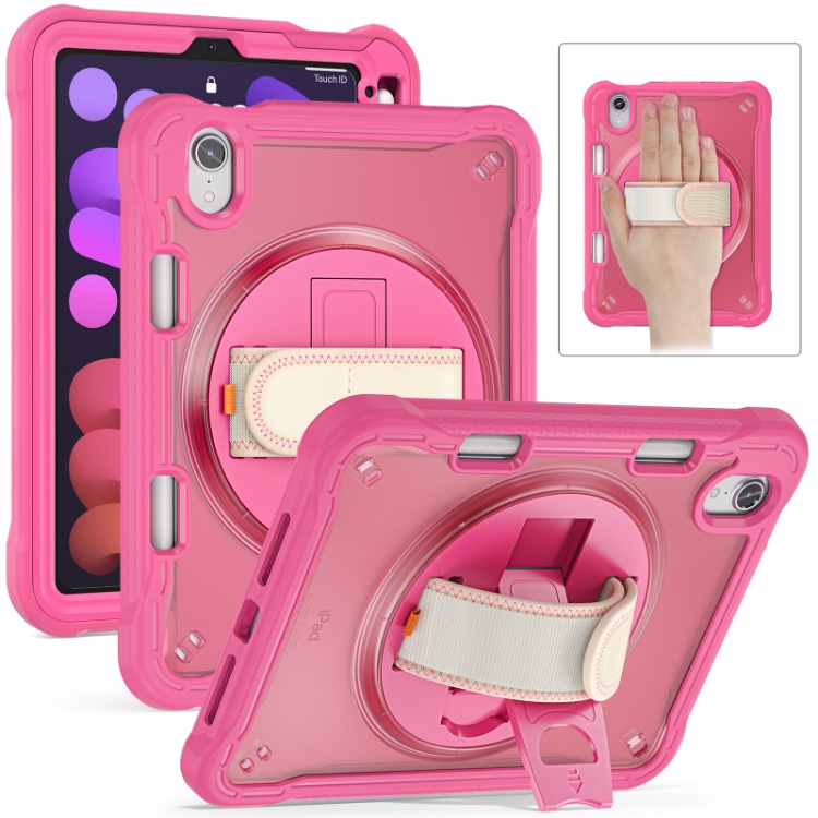 Full Body Protection TPU Shockproof Tablet Cover Case For iPad Mini 6 Pink Rugged Case