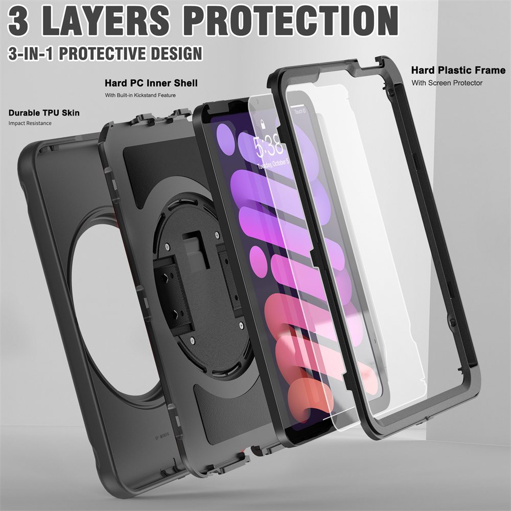 Tablet Accessories 8.3 inch Soft TPU Case Cover For Apple iPad Mini6 2021 Back Cover Case