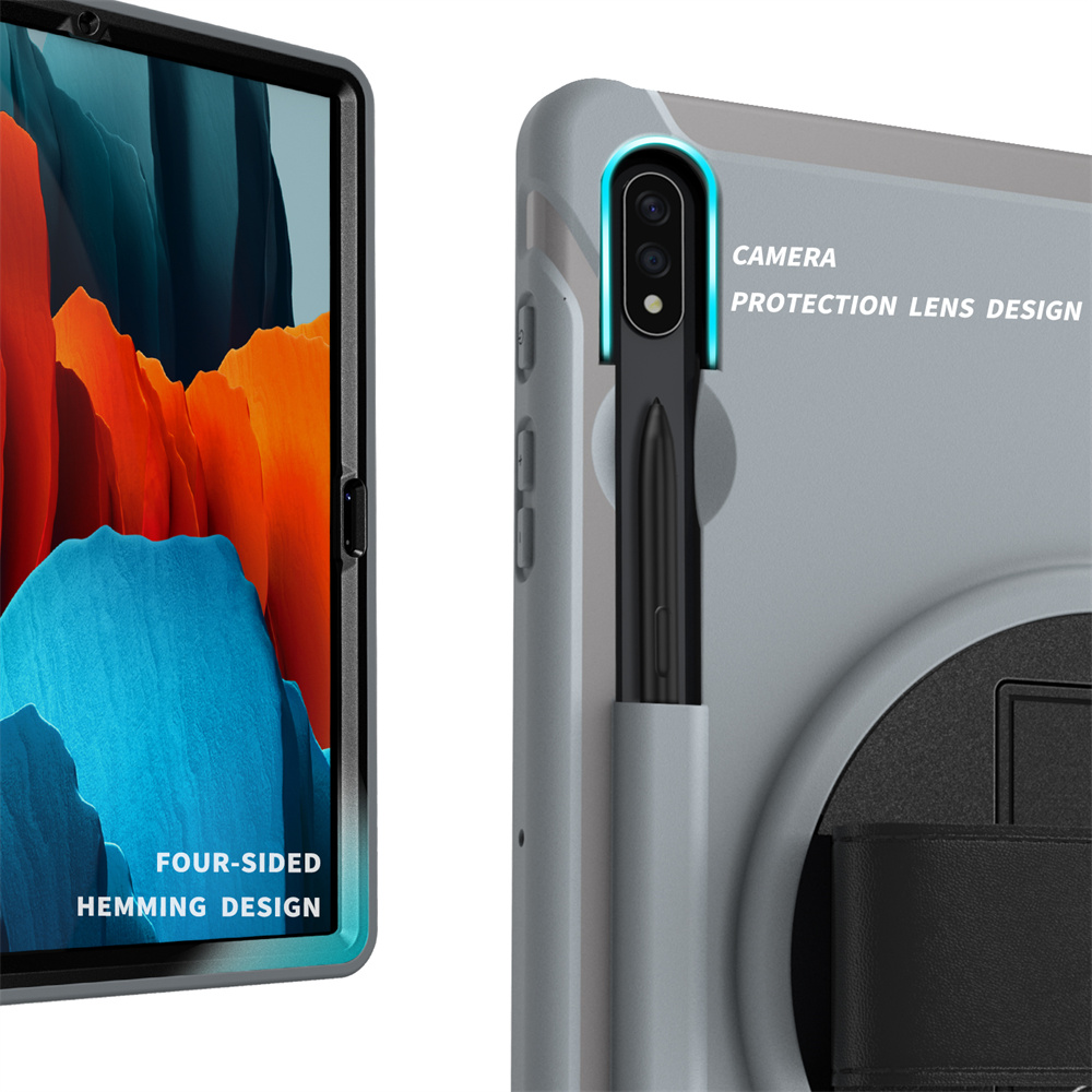 Rugged Shockproof Slim TPU Tablet Case For Samsung Galaxy Tab S7 Plus Case S8 Plus 12.4 inch Cover