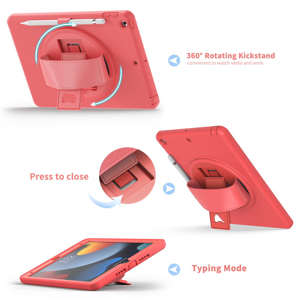 TPU Tablet Back Cover Case For iPad 10.2 inch 9th gen 8th 7th generation Case Cover With Pencil Holder