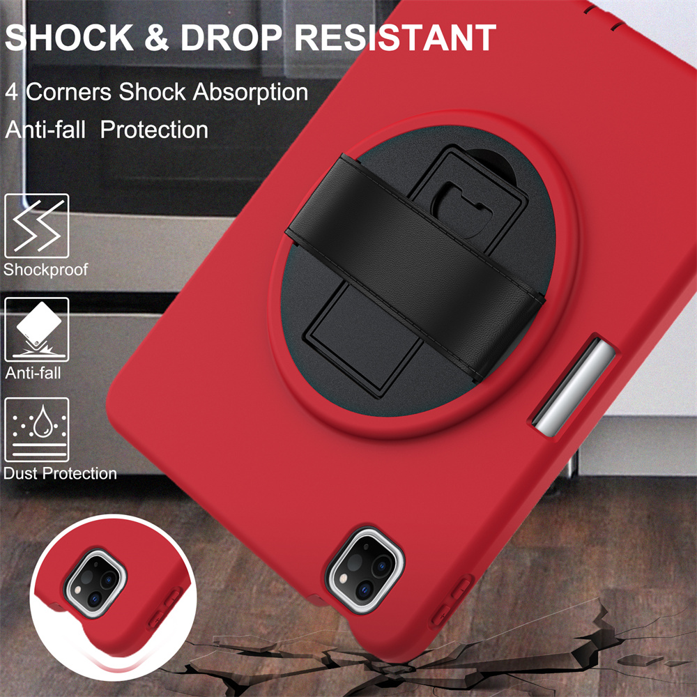 Tablet Cover Rugged Case For iPad Pro 11 12.9 Air 10.9 inch ios And Tablet PC Case With Hand Strap