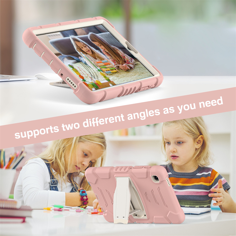 Silicone Tablet Cover Case For Samsung Galaxy Tab A7 Lite T220 T225 Case With Folding Kickstand