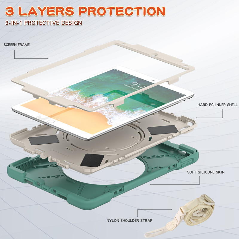 Rugged Heavy Duty Silicone Tablet Protective Case Cover For Apple iPad pro 10.5 inch air 3 2019 Case