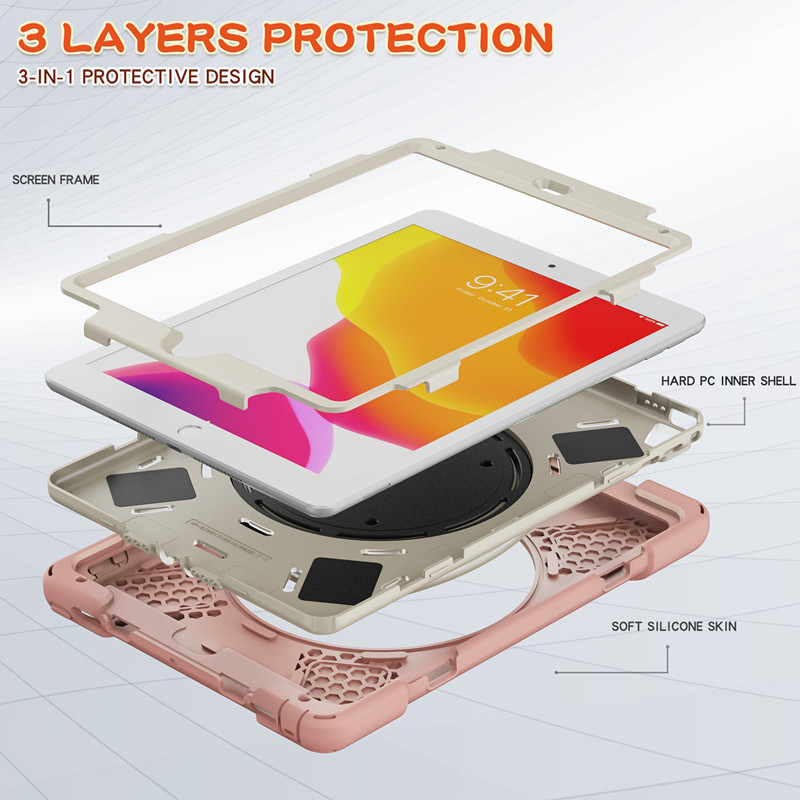 Silicone Shockproof Rugged Case Cover For Apple iPad air 2 Pro 9.7 inch 2017 2018 6th generation 5th gen Case