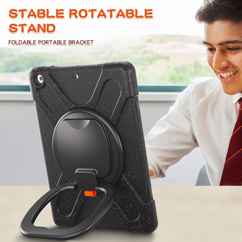 360 full body cover silicon tablet case For ipad 10.2 inch 2021 9th generation case cover with handle