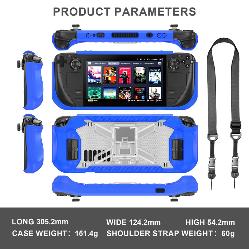 Video Handheld Game Player Cases Carrying Case For Valve Steam Deck 2021 2022 Case Cover With Shoulder Strap
