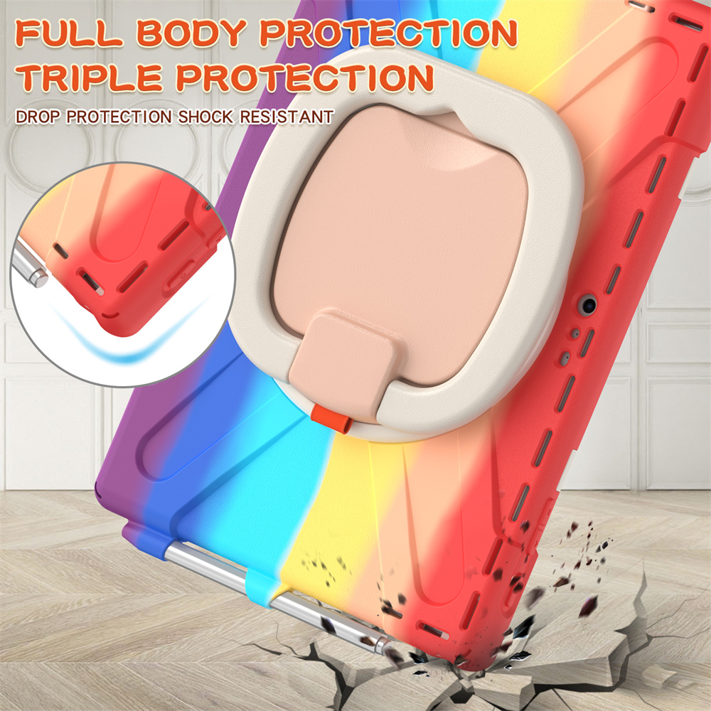 Rugged Shockproof Silicone Rotating Stand Back Cover For Microsoft Surface Pro 4/5/6/7th 12.3 inch Cover Case