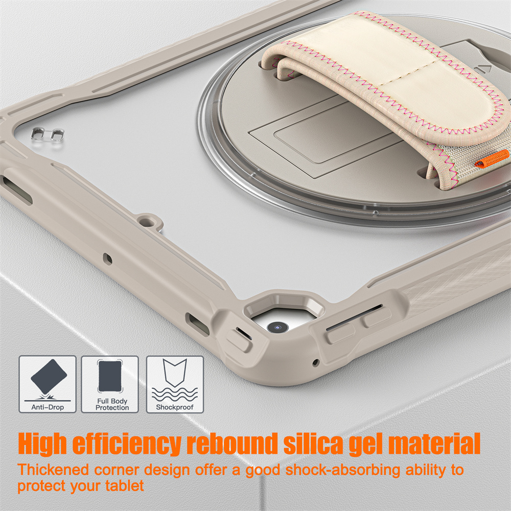 Transparent PC TPU Kids Tablet Cover Case For iPad 2017 2018 Air 2 Pro 9.7 inch Case With Stand