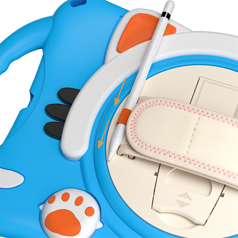 Perfect Protection Cartoon Kids Tablet Case for iPad mini 1 2 3 4 5 Cover Case With Shoulder Strap