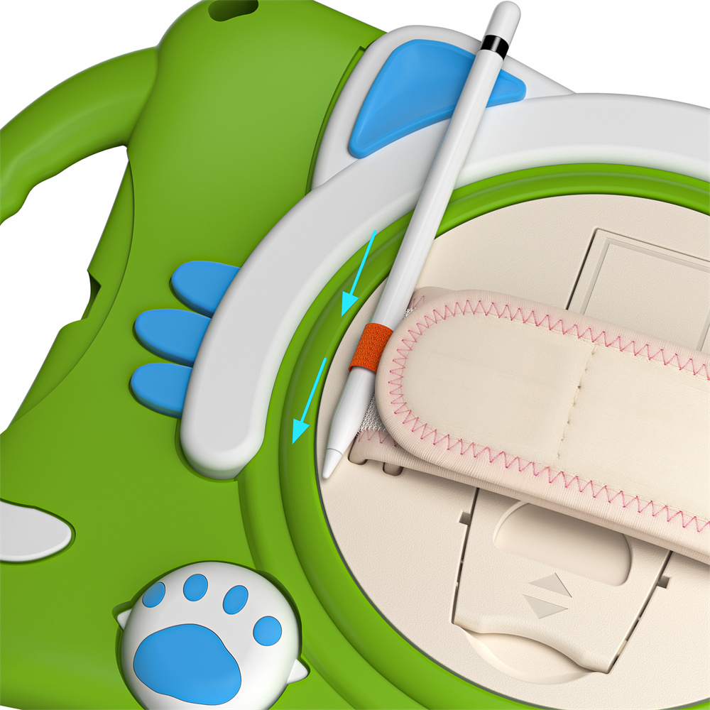 Kids cartoon design tablet back cover case for iPad 2017 2018 Pro 9.7 AIr 2 case with shoulder strap