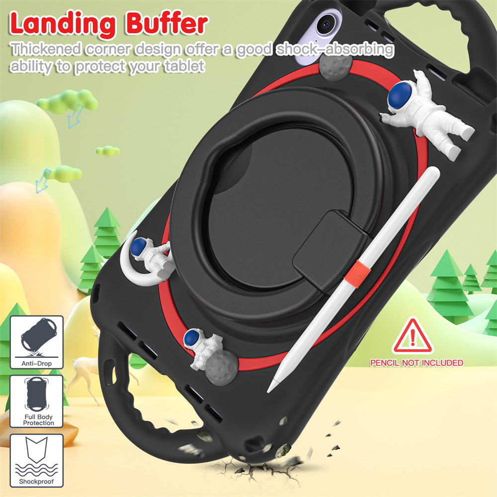 Shockproof Soft Silicone Kids Tablet Case Cover For iPad mini 6 Generation 8.3 inch Case With Pencil Holder