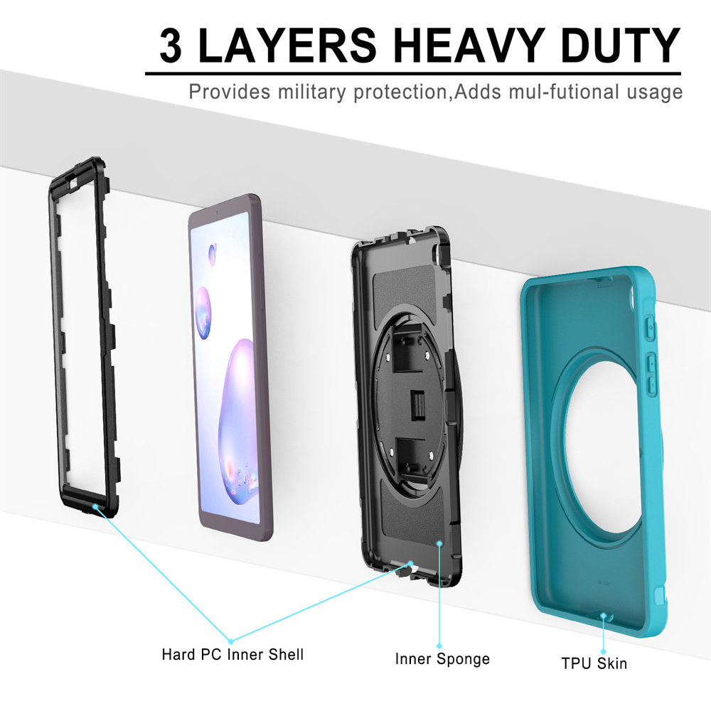 Full Protective Silicone Shockproof Rugged Tablet Case For Samsung Galaxy Tab A 8.4 2020 t307 Back Cover