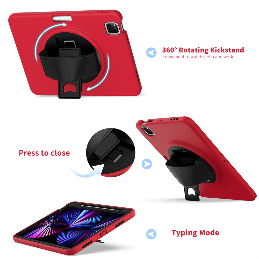 Tablet Cover Rugged Case For iPad Pro 11 12.9 Air 10.9 inch ios And Tablet PC Case With Hand Strap
