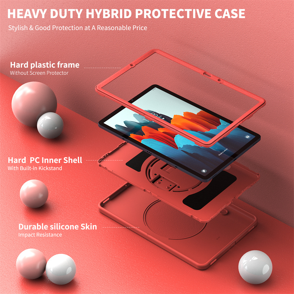 360 Full Body Protect TPU Tablet Cover Case For Samsung Galaxy Tab S8 S7 11 inch Case With Stand