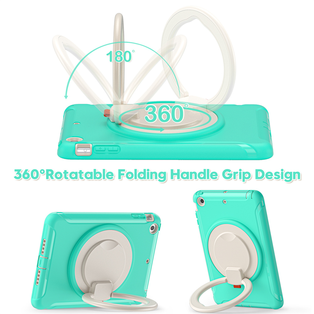 360 Rotating TPU Protective Child Proof Tablet Case Cover For Apple iPad mini 3/2/1 Case