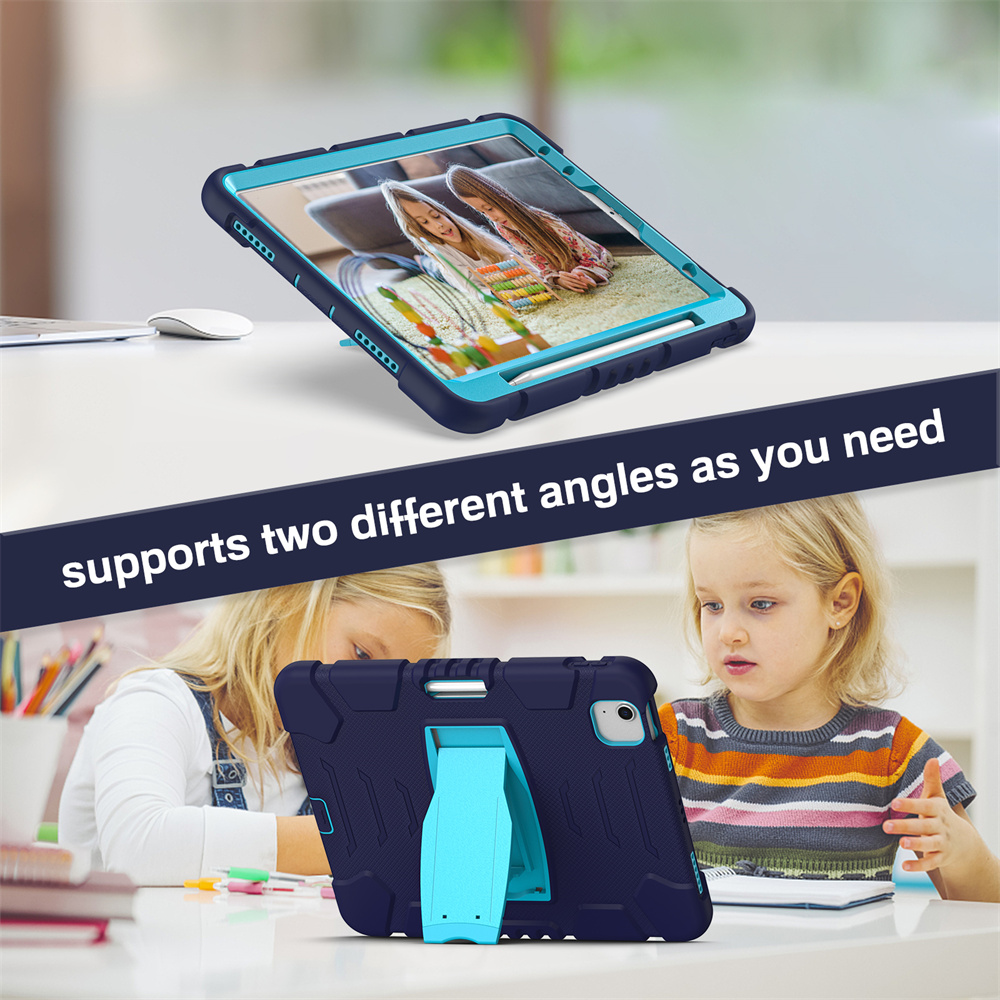 Silicone Protective Tablet Cover Case For iPad Air 5 Pro 11 2022 2021 2020 2018 10.9 inch Case With Stand