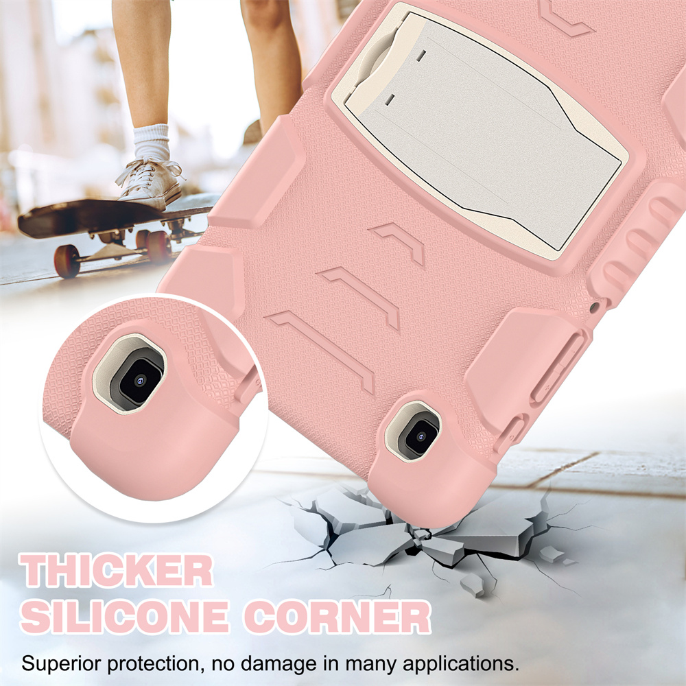 Silicone Tablet Cover Case For Samsung Galaxy Tab A7 Lite T220 T225 Case With Folding Kickstand