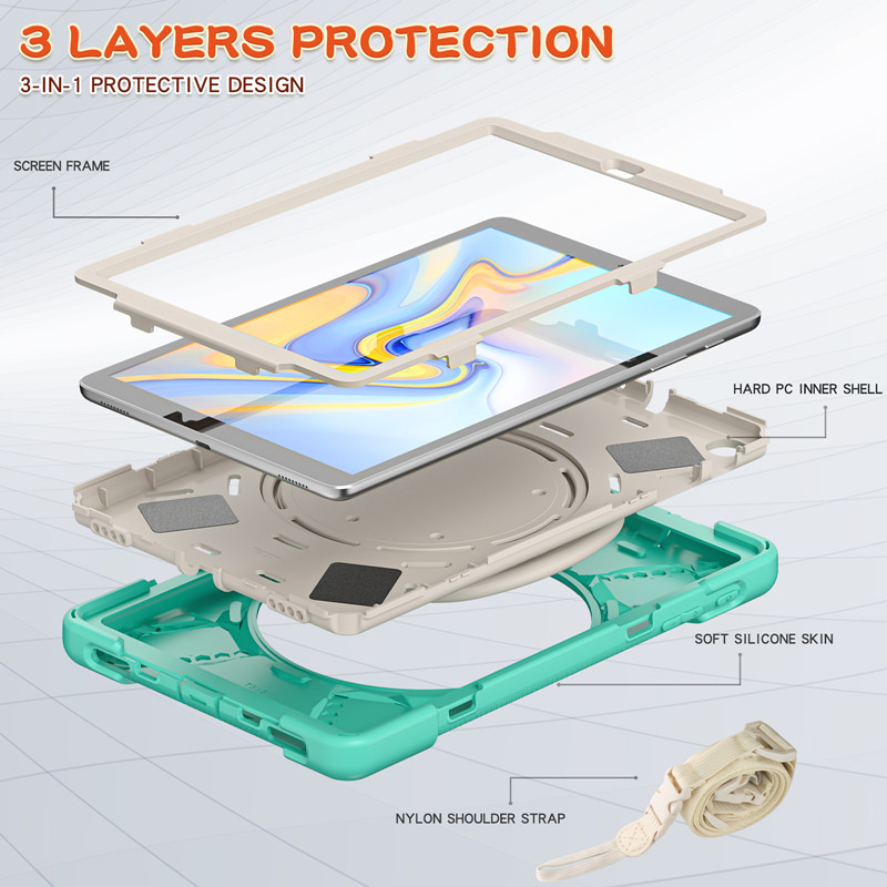 Silicone Shockproof Rugged Tablet Cover Case For Samsung Galaxy Tab A 10.1 inch 2019 case