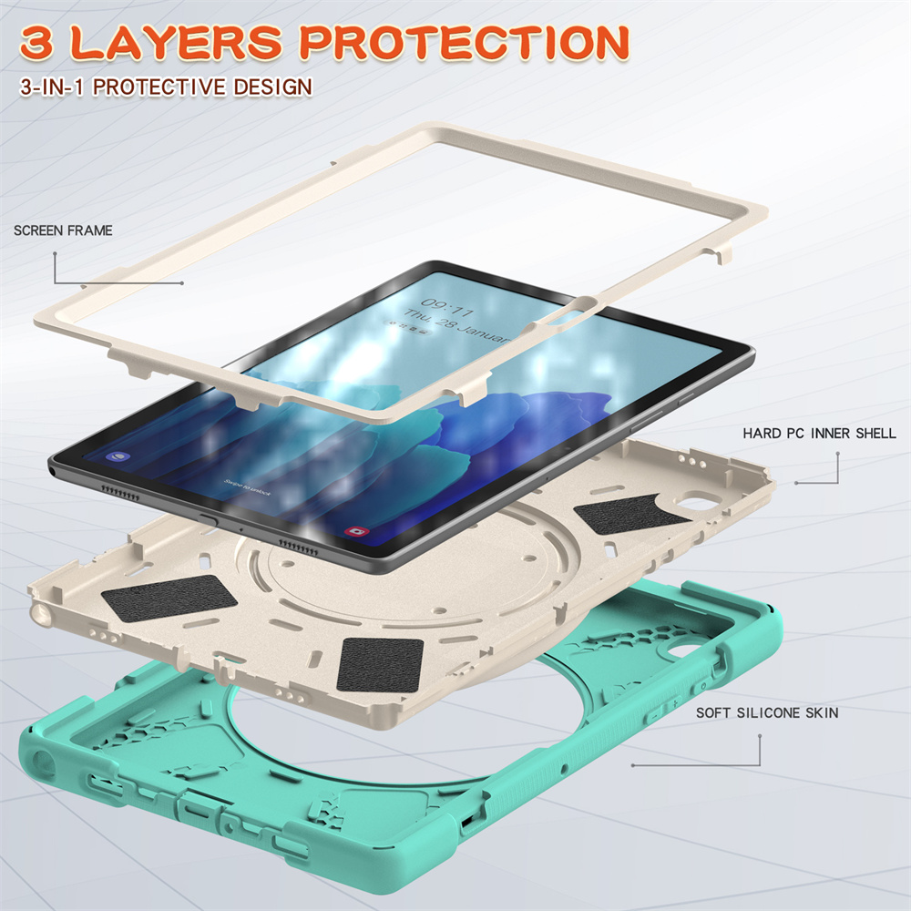 Rugged Armored Kids proof Table Cover Case For Samsung Galaxy Tab A7 2020 t500 10.4 inch Case