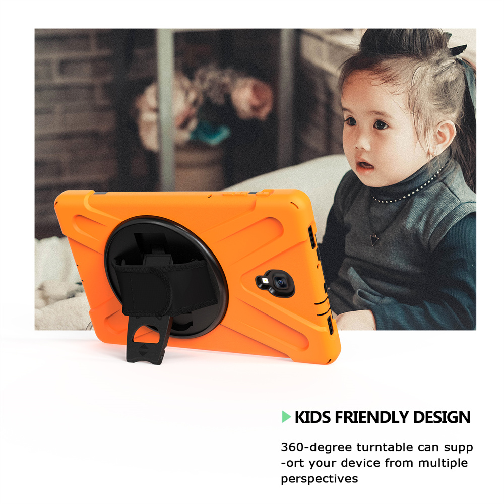 Silicone Hybrid Tablet Cover Rotary Case For Samsung Galaxy Tab A 10.5 2018 Back Cover Cases