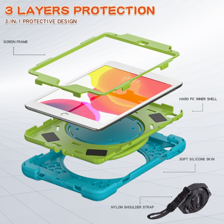 Universal Silicone Shockproof Rugged Tablet Case For iPad Mini 4/5 generation Cover Case