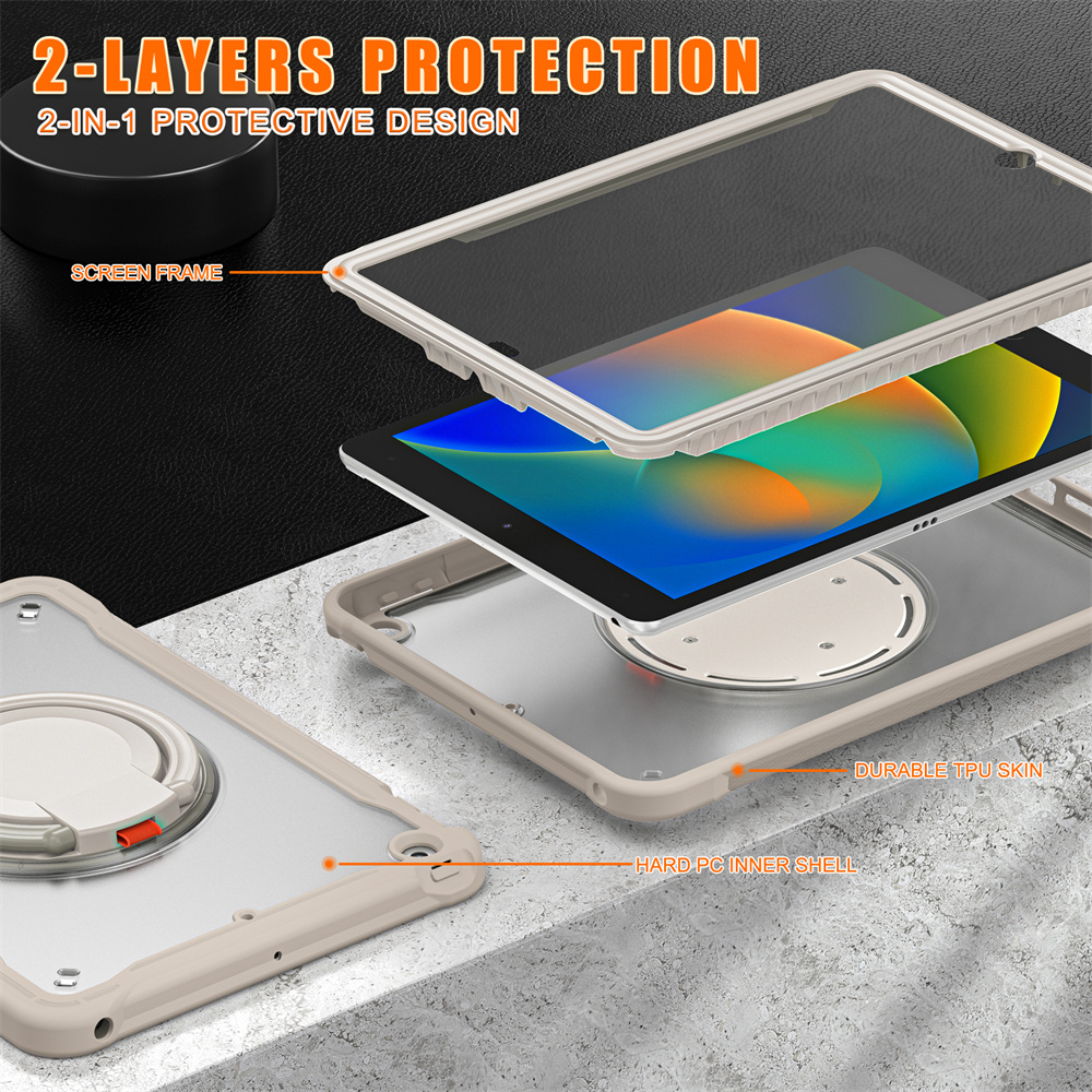 Full Body Protective Tablet Cover Case For iPad 9th 8th 7th generation 2021 2020 2019 10.2 inch Case