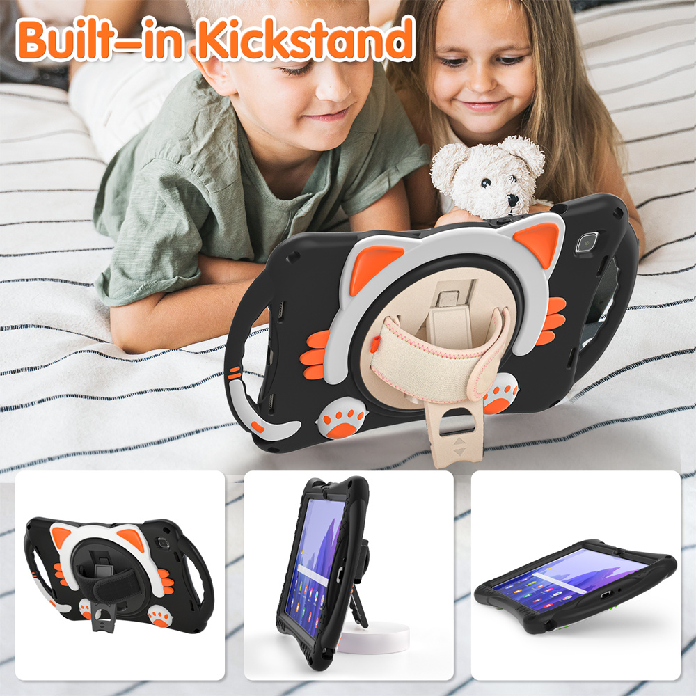 Technology Design Low Price Cute Kids Silicone Tablet Cover For Samsung Galaxy Tab A7 Case With Logo
