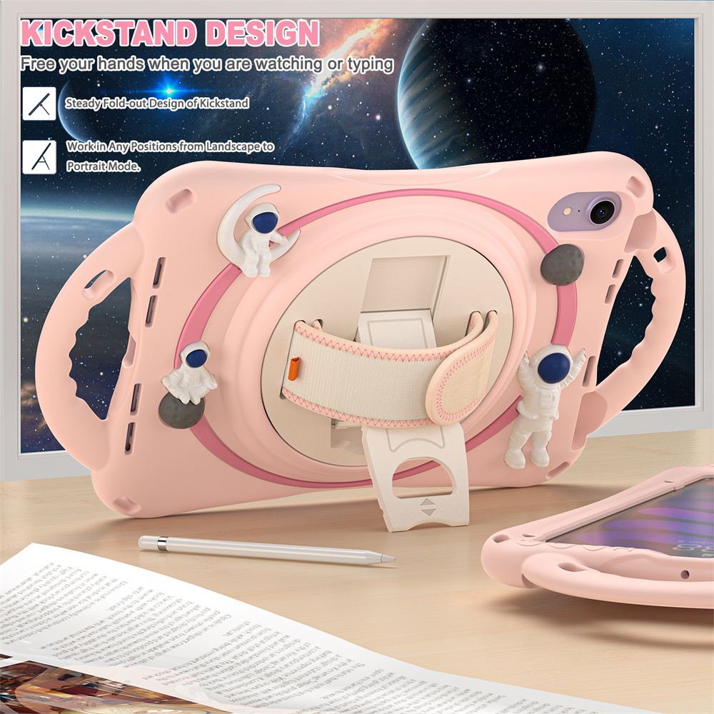 Cute Kids Tablet Cover Case For iPad mini 6 8.3 inch 2021 Shockproof Case With Hand Strap And Handle