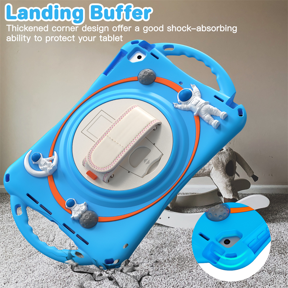 9.7 inch Silicone Kids Universal Tablet Case For iPad Air 2 Pro 9.7 2017 2018 Children Case With Handle