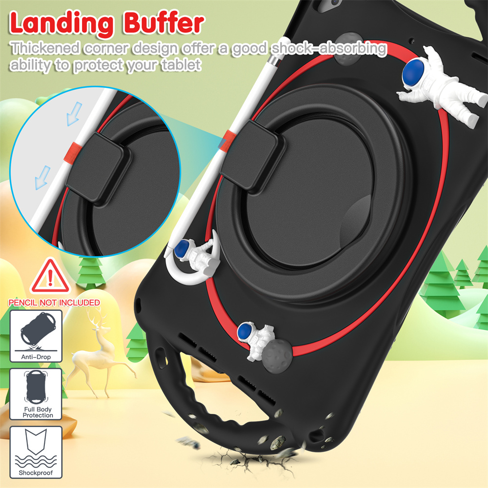 Kids Heavy Duty 360 Full Shockproof Soft Case Cover For iPad 10.2 7th 8th 9th Generation Case