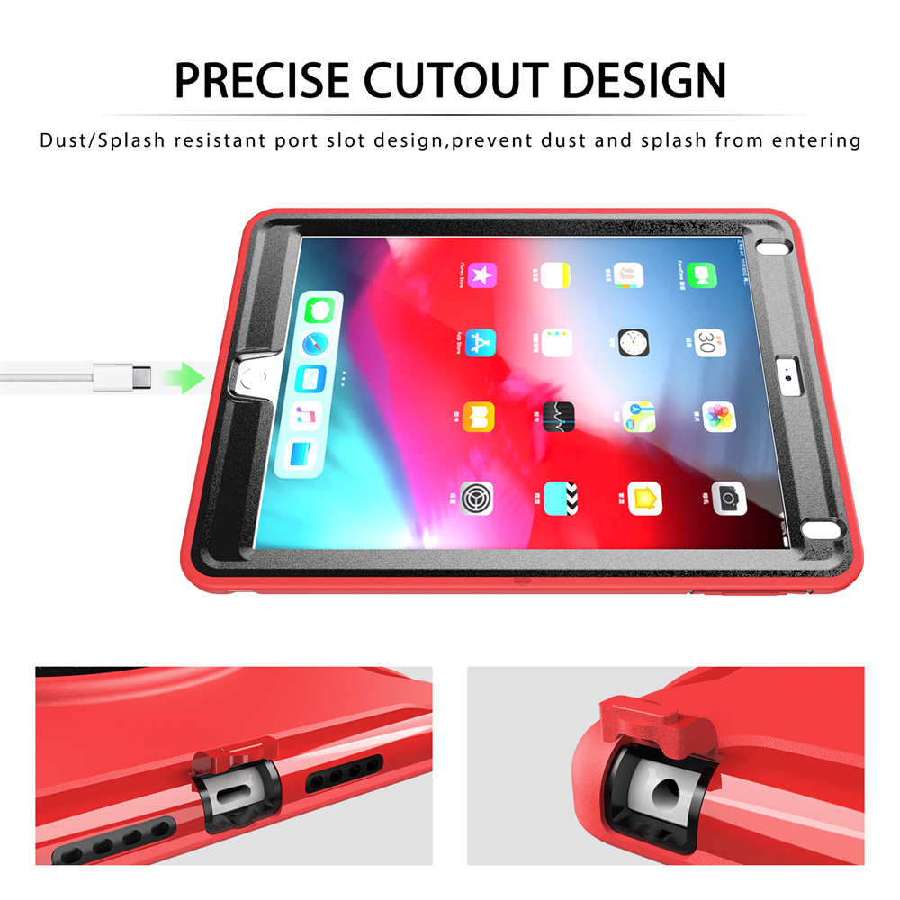 TPU Tablet Protective Case Back Cover for iPad Pro 9.7 2017 2018 Air Air2 Cases With Kickstand