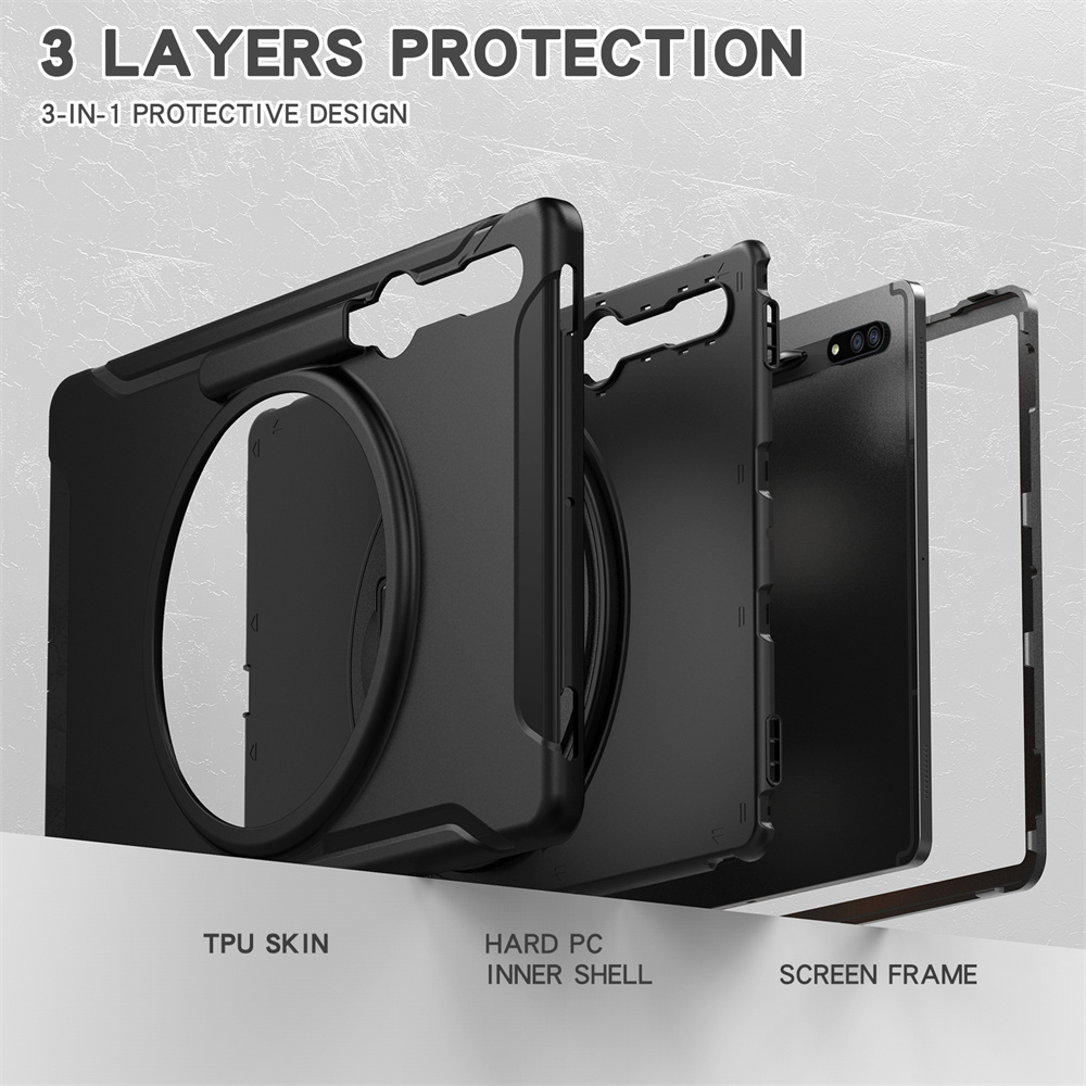 Shockproof Rugged TPU Tablet Housing Back Cover For Samsung Galaxy Tab S8 Ultra Case 14.6 inch Stand Case