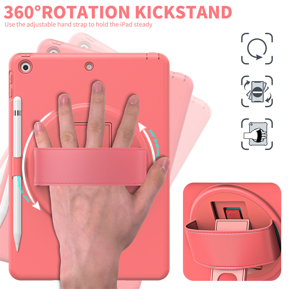 TPU Tablet Back Cover Case For iPad 10.2 inch 9th gen 8th 7th generation Case Cover With Pencil Holder